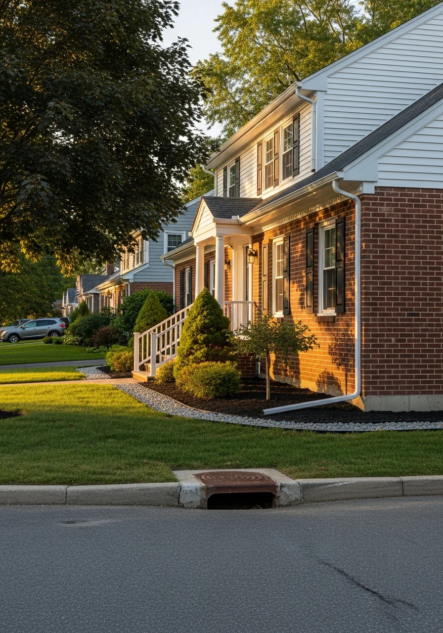 Homeowner standing in front of a well-maintained New Brunswick property with updated exterior features.